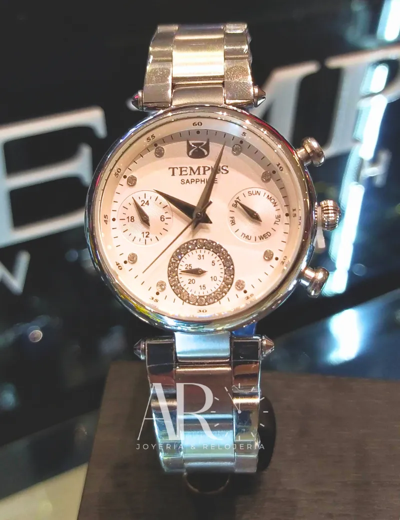 RELOJ TEMPUS S15096S-PPOR Plateado