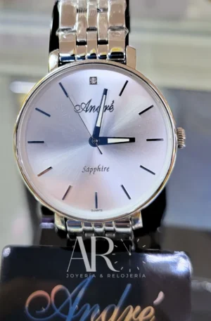 Reloj André cromado basic