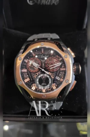 Reloj André JC5573M Gris Oro Rosa