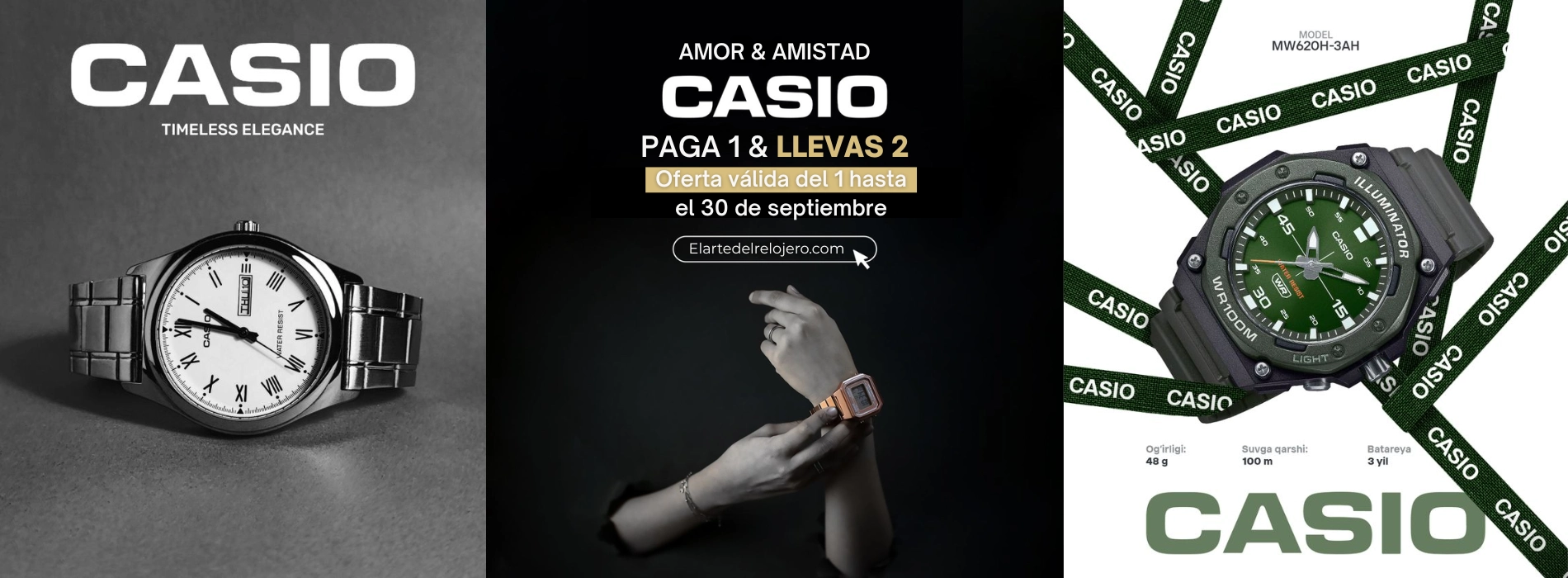 Banner de oferta de relojes Festina