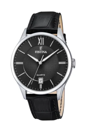 Reloj Festina Cuero Negro