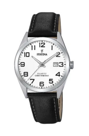 Reloj Festina Cuero Negro