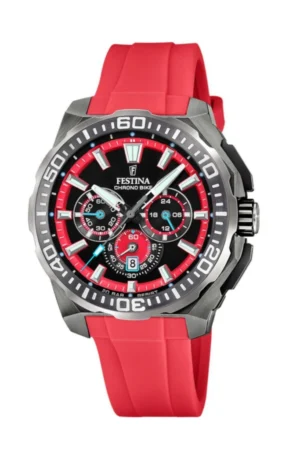 Reloj Festina Caballero Negro ROJO